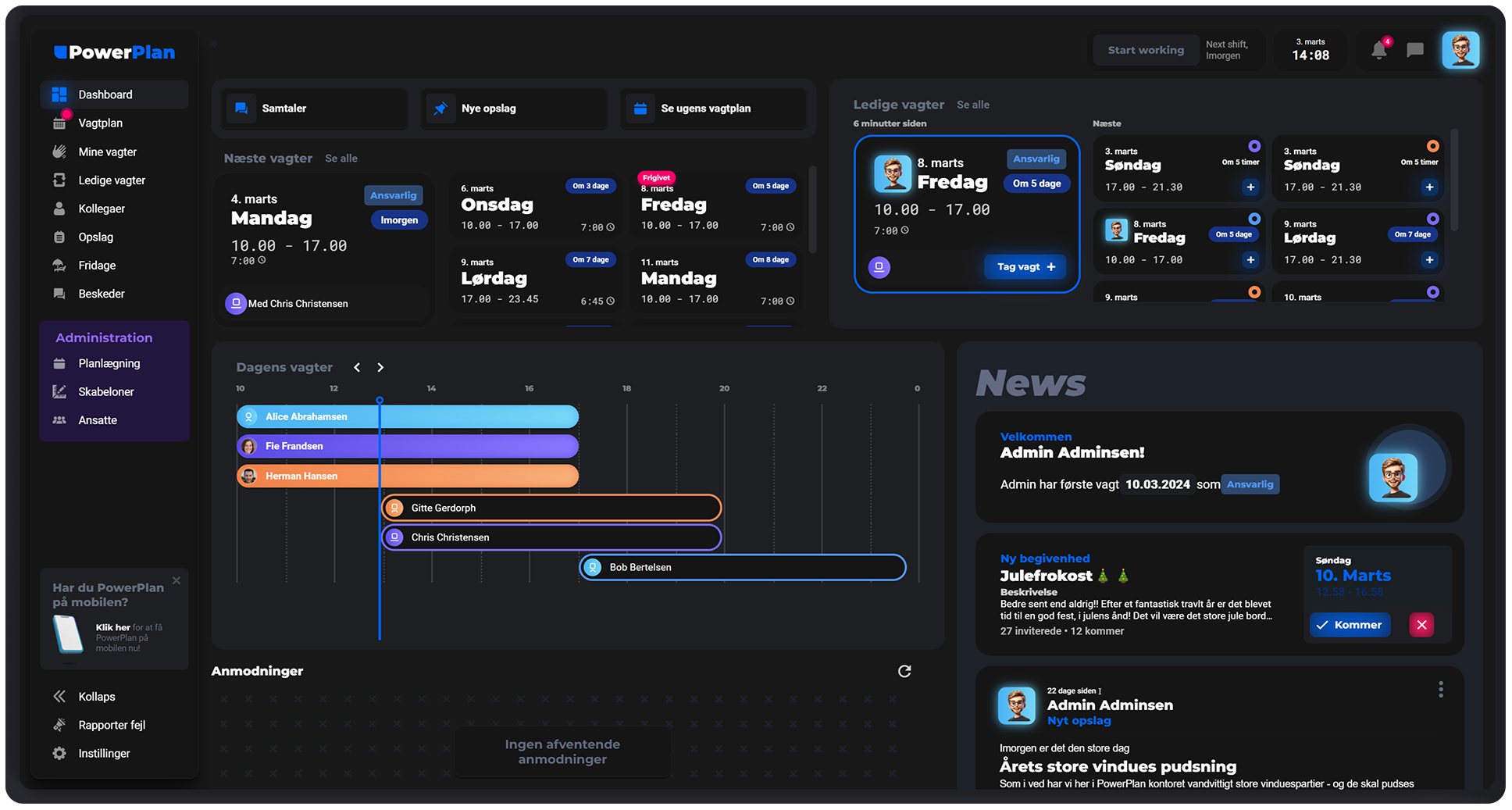 Screenshot of PowerPlan.io