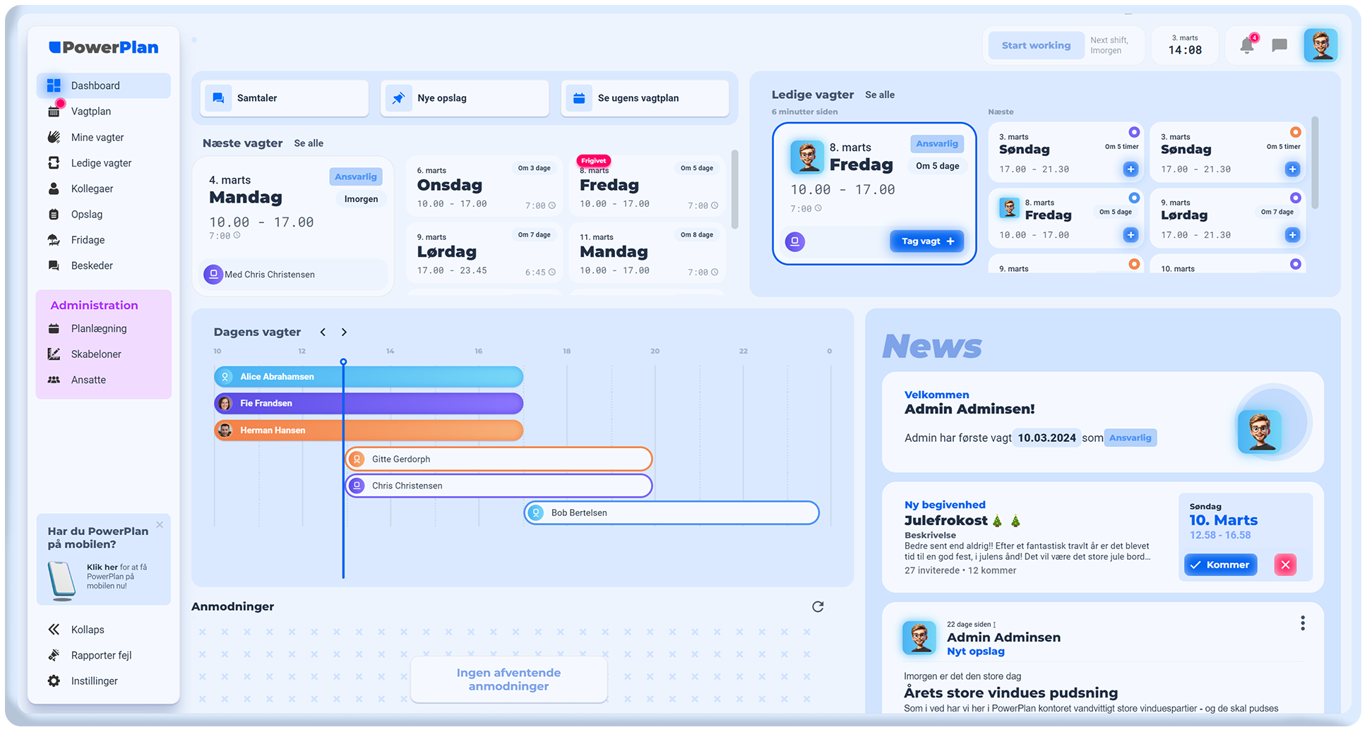 Screenshot of PowerPlan.io